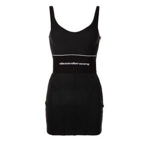 ALEXANDER WANG Logo Waist Mini Dress